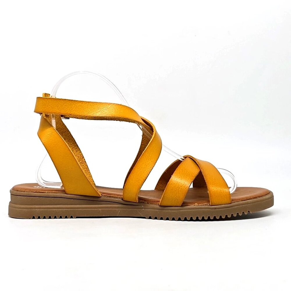 Patrizia by Spring Step ANGHAL Golden Tan Strappy Sandals Women's Size US 9.5 - Picture 6 of 12
